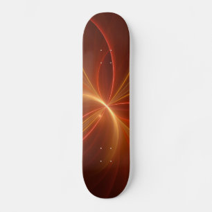Abstrakt Fractal Art Modern Warm Färg Mini Skateboard Bräda 18,5 Cm