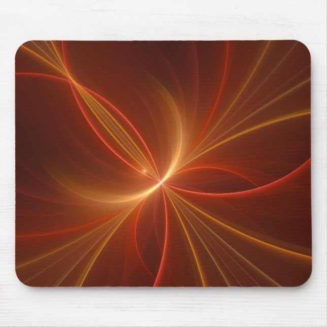 Abstrakt Fractal Art Modern Warm Färg Musmatta (Framsidan)