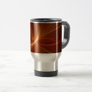 Abstrakt Fractal Art Modern Warm Färg Resemugg