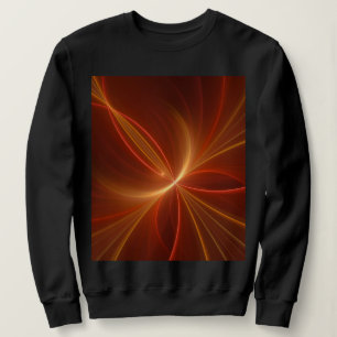 Abstrakt Fractal Art Modern Warm Färg T Shirt