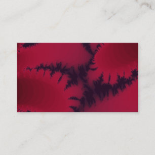 Abstrakt Fractal Burgundy Plum Fractal Artwork Visitkort