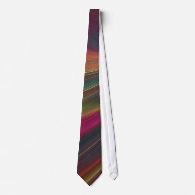 Abstrakt Fractal Curve Necktie Slips (Framsida)