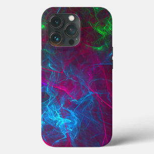 Abstrakt Fractal Flames Rosa Lila Blue Grönt