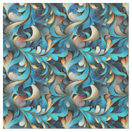 Abstrakt Fractal Mönster Fabric Tyg