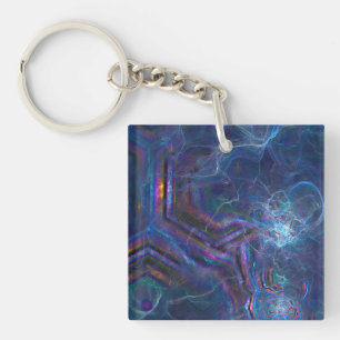 Abstrakt Fractal Nebula och Geometric Morph