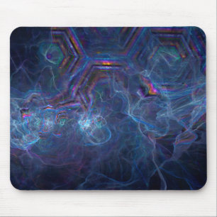 Abstrakt Fractal Nebula och Geometric Morph Musmatta