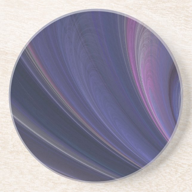 Abstrakt Fractal Rainbow Swirl Sandstone Underlägg Sandsten (Framsidan)