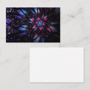 Abstrakt fraktal blomdesign. rabattkort