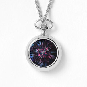 Abstrakt fraktal blomsterdesign. armbandsur