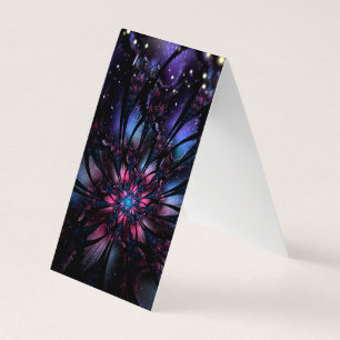 Abstrakt fraktal blomsterdesign. visitkort