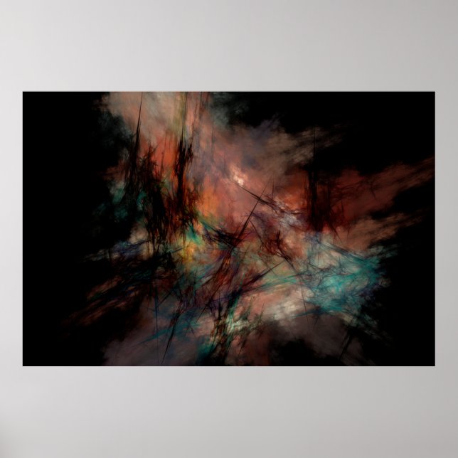 Abstrakt fraktal digital poster (Framsidan)