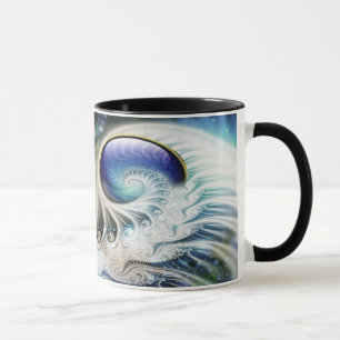 Abstrakt fraktal fantasi mugg