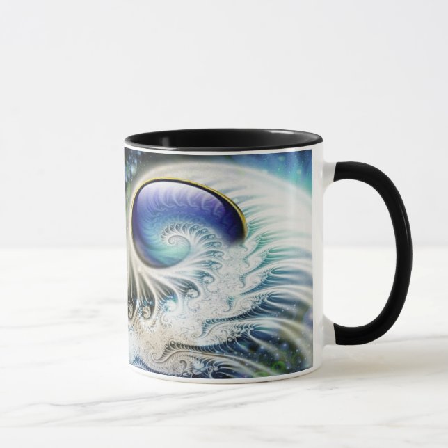 Abstrakt fraktal fantasi mugg (Höger)