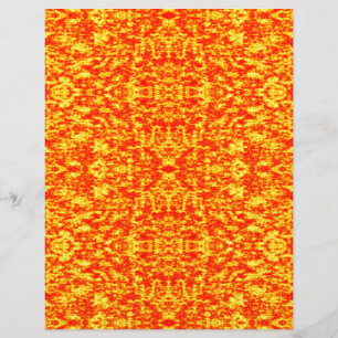 Abstrakt Fraktal i Rött och Orange