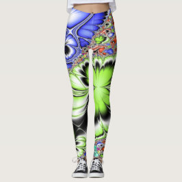 Abstrakt fraktal leggings
