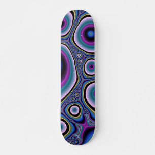 Abstrakt fraktal mini skateboard bräda 18,5 cm