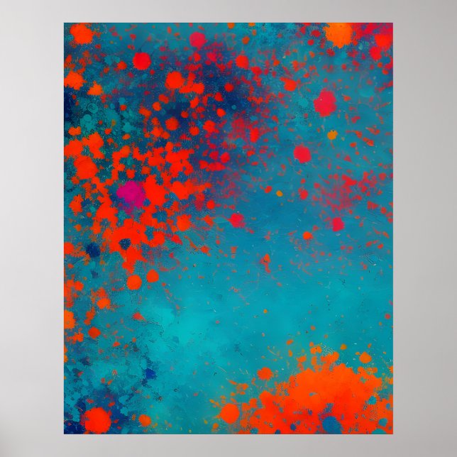Abstrakt fraktal struktur poster (Framsidan)