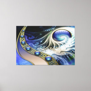 Abstrakt frakttal fantasi canvastryck