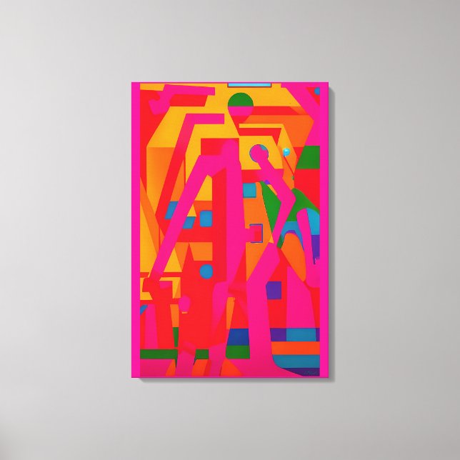 Abstrakt framsteg canvastryck (Framsida)