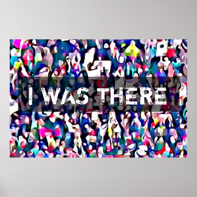 Abstrakt från Foto i mars för kvinnoprotesten Poster (Framsidan)