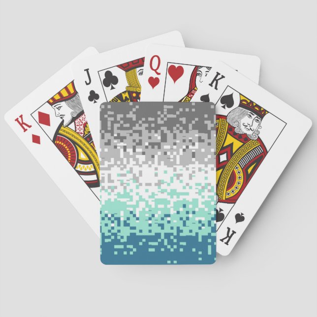 Abstrakt Frayromantisk Prideflagga      Casinokort (Baksidan)