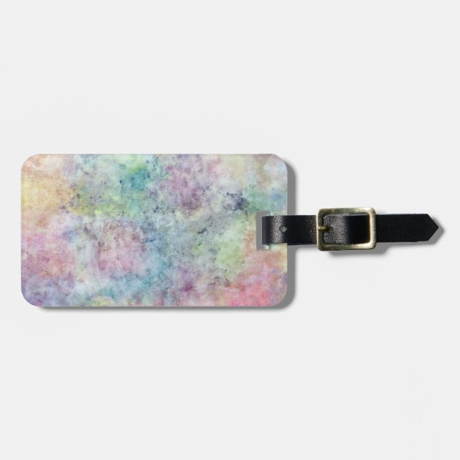 abstrakt fria händerteckning från vattenfärg bagagebricka (Horisontell Framsida)