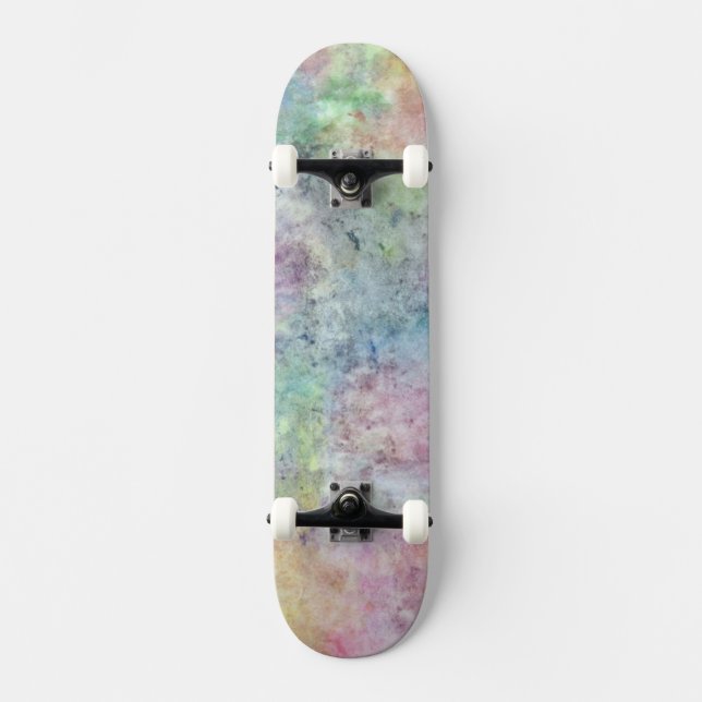 abstrakt fria händerteckning från vattenfärg old school skateboard bräda 18 cm (Framsida)
