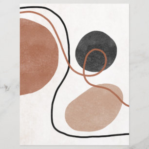 Abstrakt Frihandsformer Skrapbok Papper