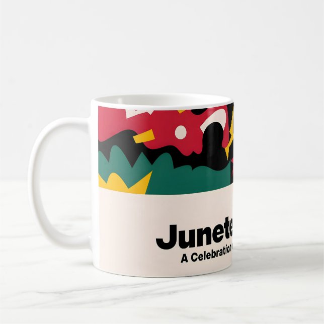 Abstrakt Frihetsdesignens juntonde Firande Kaffemugg (Vänster)