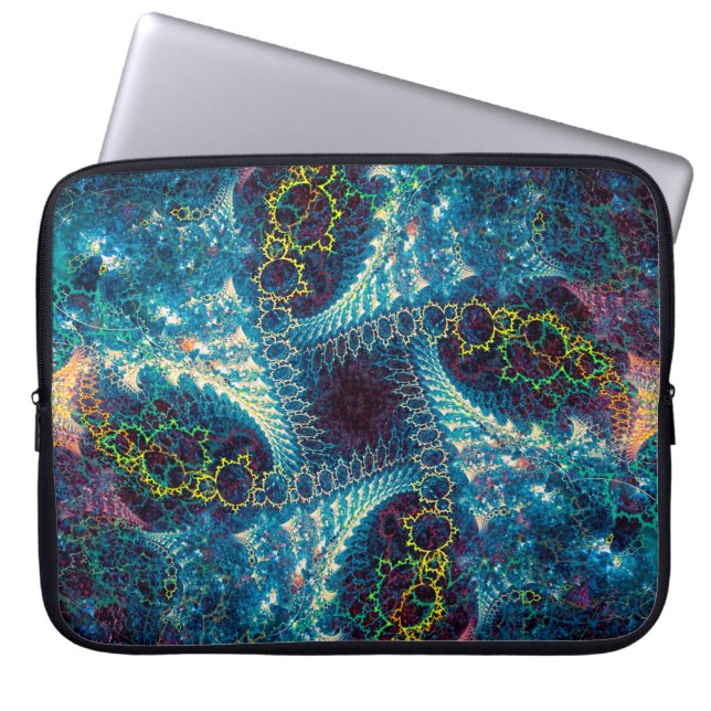 Abstrakt - frontalbakgrund - datorgenererad i laptop fodral (Framsidan)
