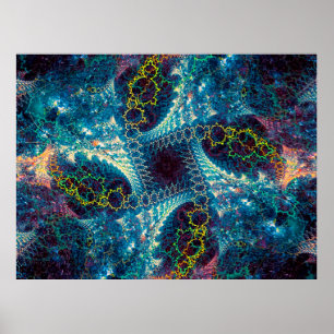Abstrakt - frontalbakgrund - datorgenererad i poster