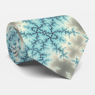 Abstrakt frostat snöflinggeometriskt mönster slips