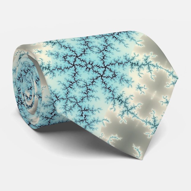 Abstrakt frostat snöflinggeometriskt mönster slips (Rullad)