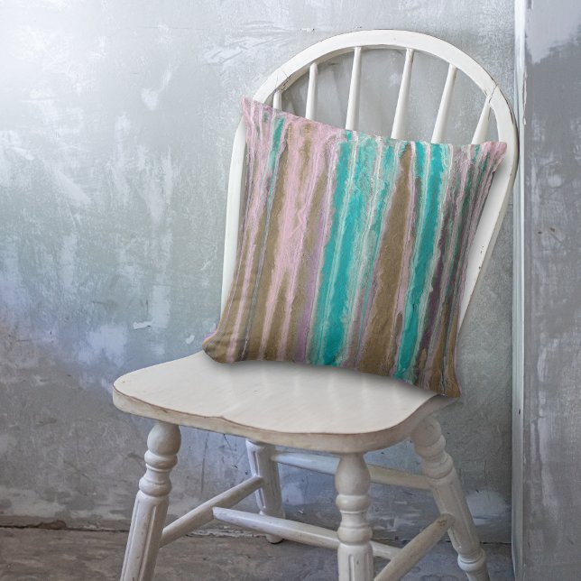 Abstrakt Frosted Färg Springa Kudde (Skapare uppladdad)