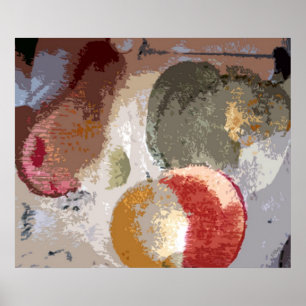 Abstrakt Fruit Poster