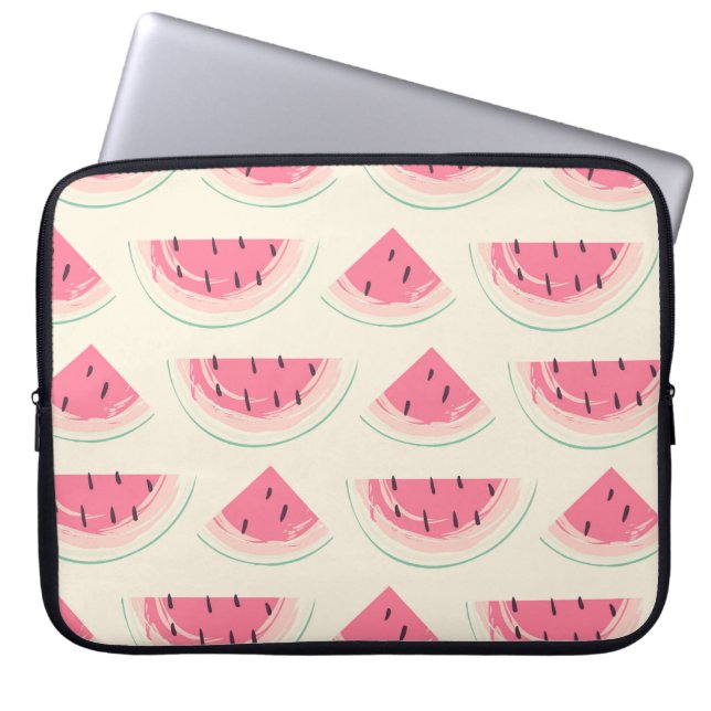 Abstrakt frukt utan skarv mönster. Kreativ färglös Laptop Fodral (Framsidan)