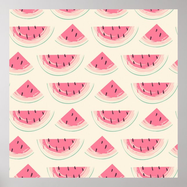 Abstrakt frukt utan skarv mönster. Kreativ färglös Poster (Framsidan)