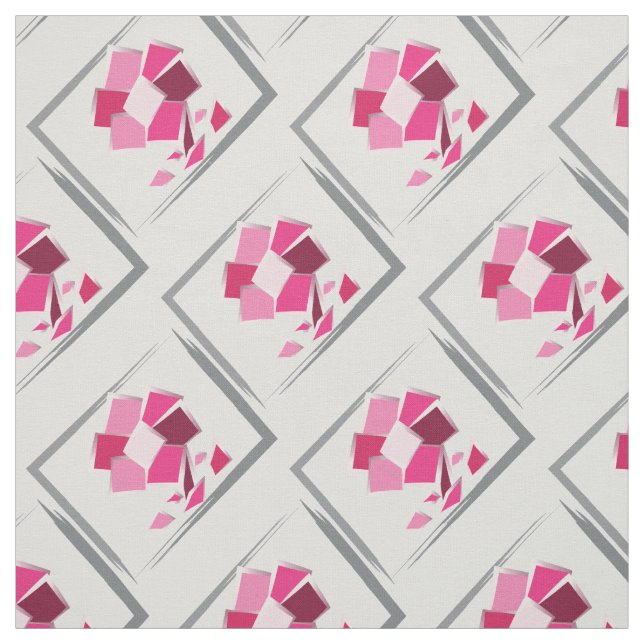 Abstrakt fuchsia-blomma tyg (Provkarta)
