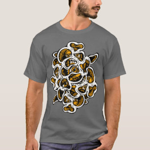 Abstrakt Fungal Surrealist Ögon och Mouth Funny T Shirt