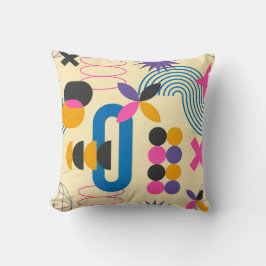 Abstrakt Fungerande geometriskt Mönster Kudde