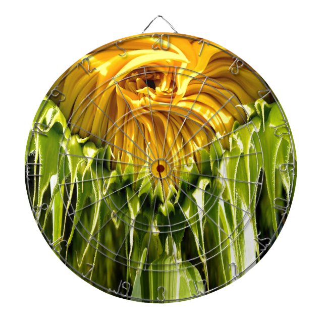 Abstrakt funky retro solros, rädd geometri  piltavla (Framsidan)