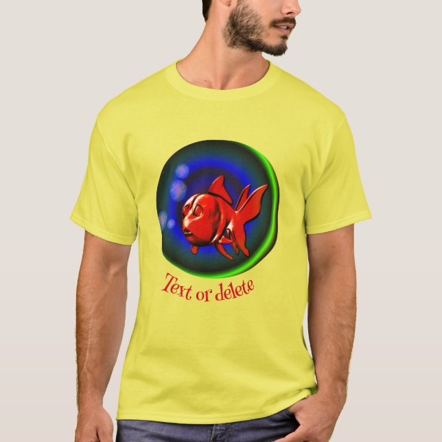 Abstrakt Funny Red Goldfish Personlig T Shirt (Framsida)