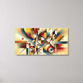 Abstrakt fusion – konstverk i begränsad upplaga canvastryck