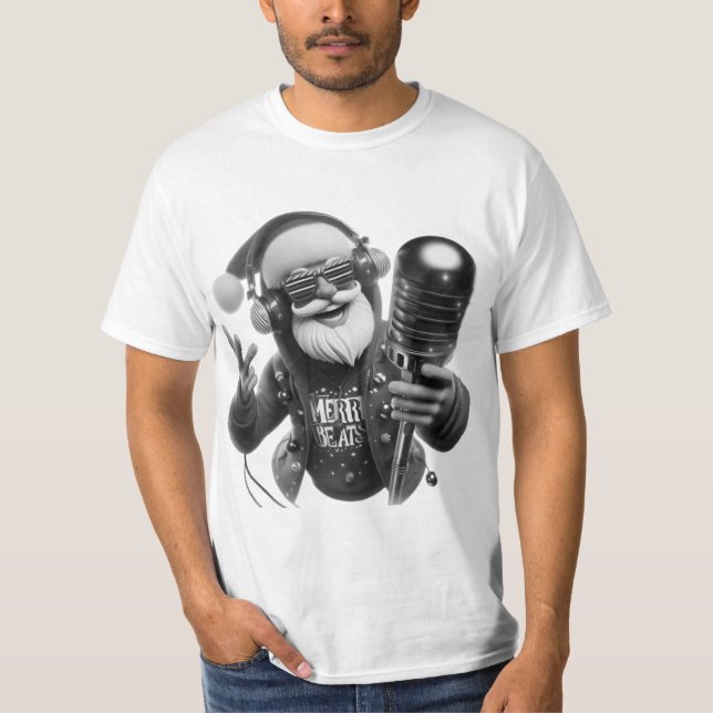 Abstrakt fusion: Mörk T-shirt Design (Framsida)