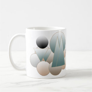 Abstrakt futuristiska för rymdkonst - jordsystem kaffemugg