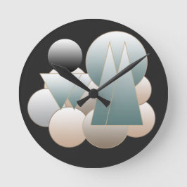 Abstrakt futuristiska för rymdkonst - jordsystem rund klocka