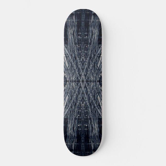 Abstrakt futuristiska mönster mini skateboard bräda 18,7 cm (Framsida)