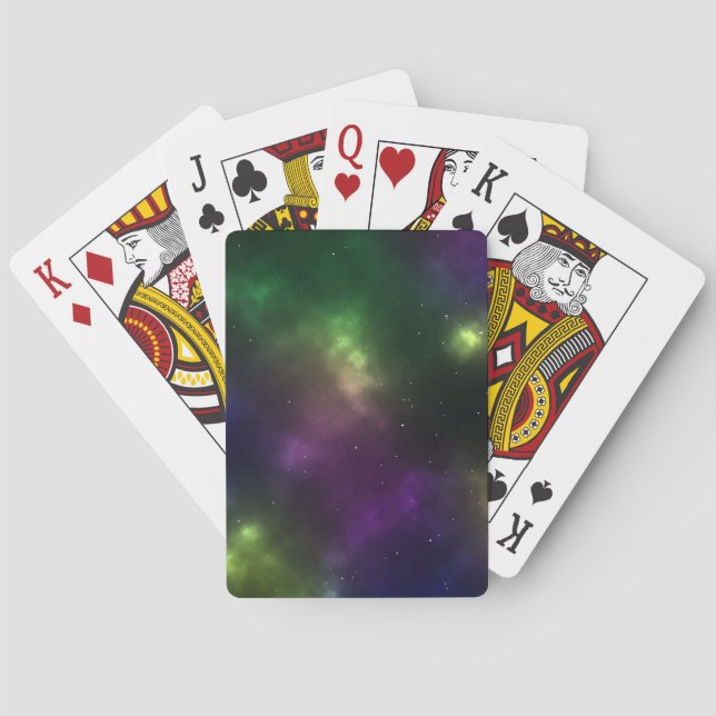 Abstrakt Galaxy Constellations Digital Art: I Casinokort (Baksidan)