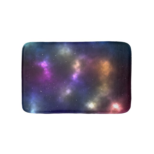 Abstrakt Galaxy Constellations Digital Art: V Badrumsmatta (Framsidan)