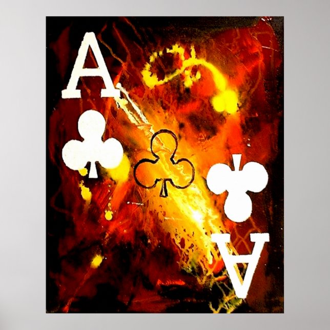 ABSTRAKT GALAXY ESS KLUBBAR POSTER (Framsidan)